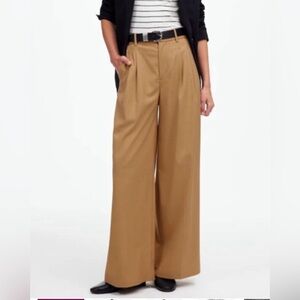 Madewell The Harlow Superwide Leg Brushed Twill Trousers Sz 0